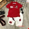 Áo thun polo số 96 từ 1-8 tuổi màu đỏ (không kèm quần)