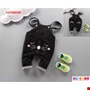 -Yếm xinh mặt mèo màu đen thời trang cho bé trai và bé gái