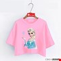 Áo croptop công chúa Elsa cho bé gái