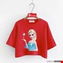 Áo croptop công chúa Elsa cho bé gái