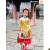 Áó dài tết cách tân cho bé từ 1-8 tuổi màu vàng