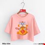 Áo croptop chuột VÀNG cho bé gái