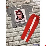 Bộ đồ thun áo cô gái kẻ sọc và quần lửng cực cool cho bé gái 1-15 tuổi[size đại]