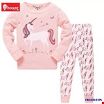 Bộ thun tay dài in Ngựa cho bé gái từ 2-15 tuổi