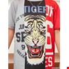 Bộ bé trai áo thun ngắn tay cổ tròn Tiger và quần đùi denim cá tính