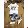 Bộ bé trai set jeans seven in số 37 cho bé từ 1-8 tuổi màu Trắng