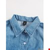 Bộ Jean Denim gồm Áo Tay Ngắn Và Quần Dài thời trang bé gái