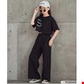 Bộ thể thao áo croptop phối quần ống suông cá tính cho bé gái