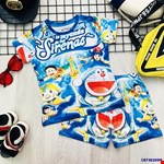 Bộ thun 3D Doremon cho bé trai từ 1-10 tuổi