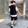 Bộ thun thể thao phong cách Hàn Quốc phối quần short dành cho bé trai