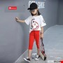 Bộ thun street style MẶT CƯỜI cho bé gái