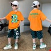 Bộ thun thể thao B-KID phối quần short caro dành cho bé trai