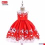 Đầm công chúa họa tiết ÔNG GIÀ NOEL cho bé gái từ 2-8 tuổi