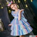 Đầm công chúa Tiểu Tiên phối màu siêu dễ thương dành cho bé gái