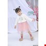 Đầm Hanbok Lông Thỏ thu-đông cho bé gái