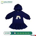 Đầm tay dài phối nón  UALA ROGO cho bé gái UR3833