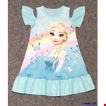 Đầm thun Elsa cho bé gái từ 1-8 tuổi