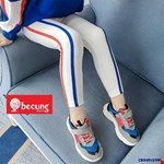Quần legging phối 2 sọc cho bé gái từ 2-15 tuổi