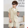 Set Áo Blazer & Quần Short Bé Trai Phong Cách Lịch Lãm