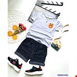 Sét áo cổ trụ và quần da cá giả jean cho bé trai từ 1-15 tuổi