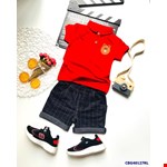 Sét áo cổ trụ và quần da cá giả jean cho bé trai từ 1-15 tuổi