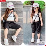 Sét áo hai dây và quần boom năng động cho bé gái từ 2-15 tuổi