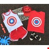 (SIZE ĐẠI)Set siêu nhân kèm nón và khăn choàng cho bé yêu 9-14 tuổi