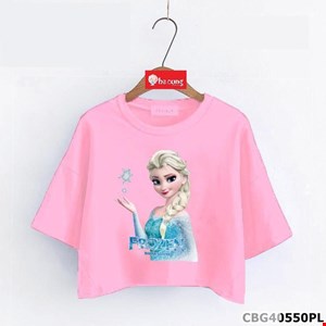Áo croptop công chúa Elsa cho bé gái