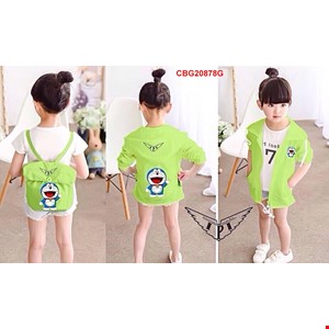 Áo gió Ba lô Doremon 2 trong 1 cực xinh cho bé từ 1-8 tuổi_CBG20878G