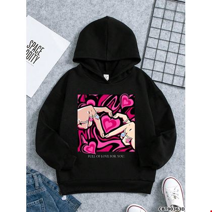 Áo hoodie Hoodie siêu cá tính cho bé gái