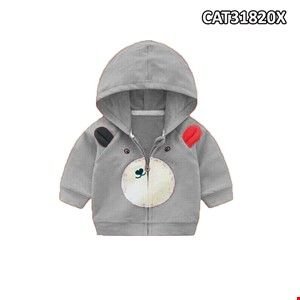 Áo khoác tai gấu màu XÁM