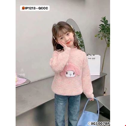 Áo len thu đông cao cấp Họa Tiết 3D siêu dễ thương dành cho bé gái