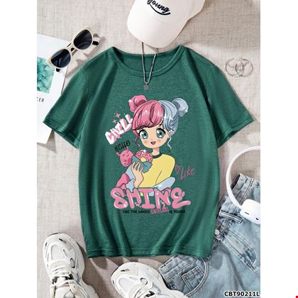 Áo thun bé gái nhân vật hoạt hình
