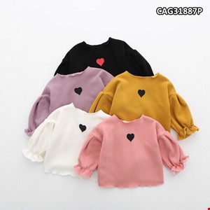 Áo trái tim cho các tiểu thư màu VÀNG