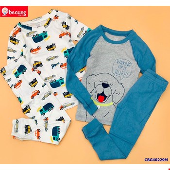 Bộ thun tay dài Carter cho bé trai từ 1-5 tuổi