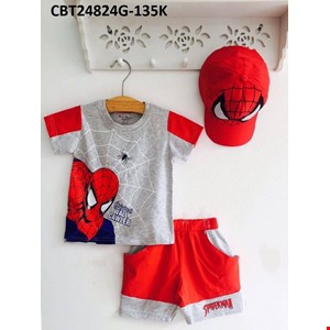 Bộ bé trai hình người nhện kèm nón cực ngầu từ 1-2 tuổi