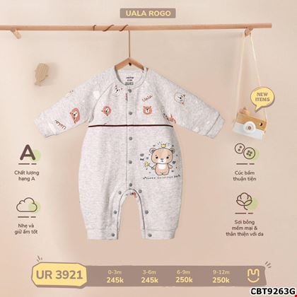 Bộ bodysuit in GẤU cho bé sơ sinh UR3921