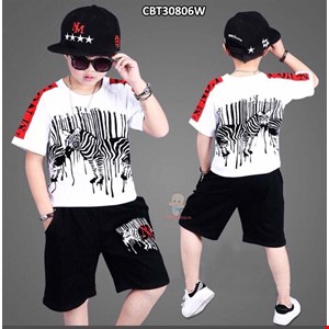 Bộ ngựa bé trai cực ngầu và phong cách từ 7-14 tuổi màu Trắng