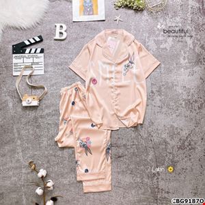 Bộ pijama tay ngắn quần dài lụa SMILE cho mẹ
