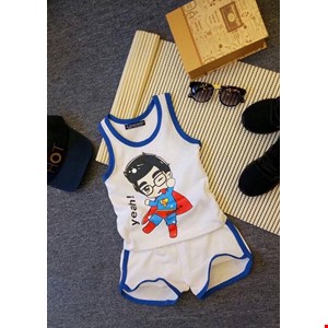 Bộ sát nách in siêu nhân ngộ nghĩnh cho bé yêu 1-8 tuổi