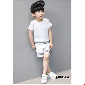 Bộ thun phong cách Hàn Quốc tay ngắn áo lưới mặc hè cho bé trai từ 4-10 tuổi
