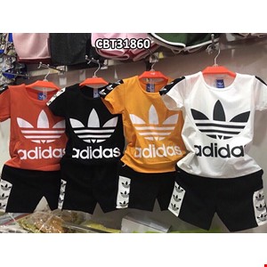 Bộ thun Adidas cho bé màu TRẮNG