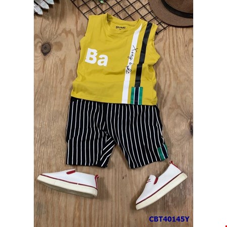 Bộ thun ba lỗ BA mát mẻ cho bé trai từ 1-14 tuổi