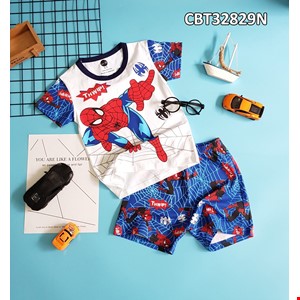 Bộ thun bé trai in hình NHỆN