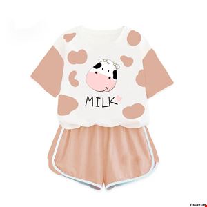 Bộ thun đùi bò sữa MILK MILK cho bé gái