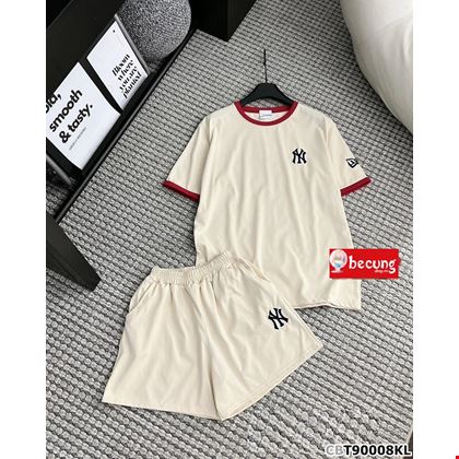 Bộ thun đùi cho mẹ và bé phối chữ NY