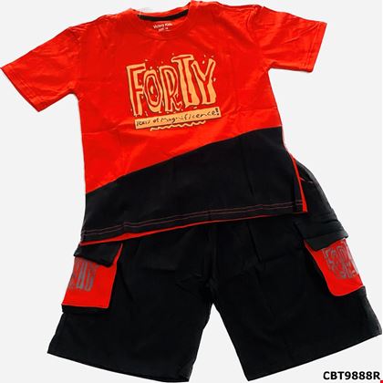 Bộ thun Forty phối màu cho bé trai