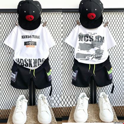 Bộ thun hiphop SOMEONE phối quần túi hộp cực ngầu dành cho bé trai