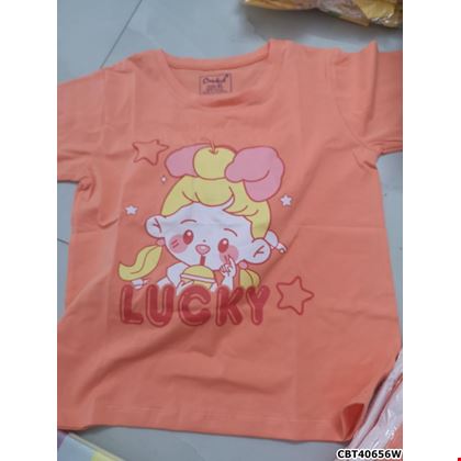 Bộ thun LUCKY thổi bong bóng cho bé gái