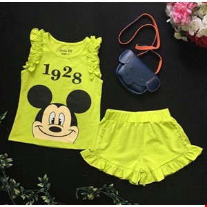 Bộ thun mickey điêu đà cho bé gái 1-8 tuổi